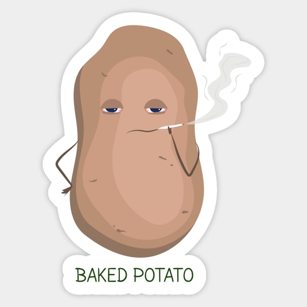 Baked Potato Sticker by itsaulart